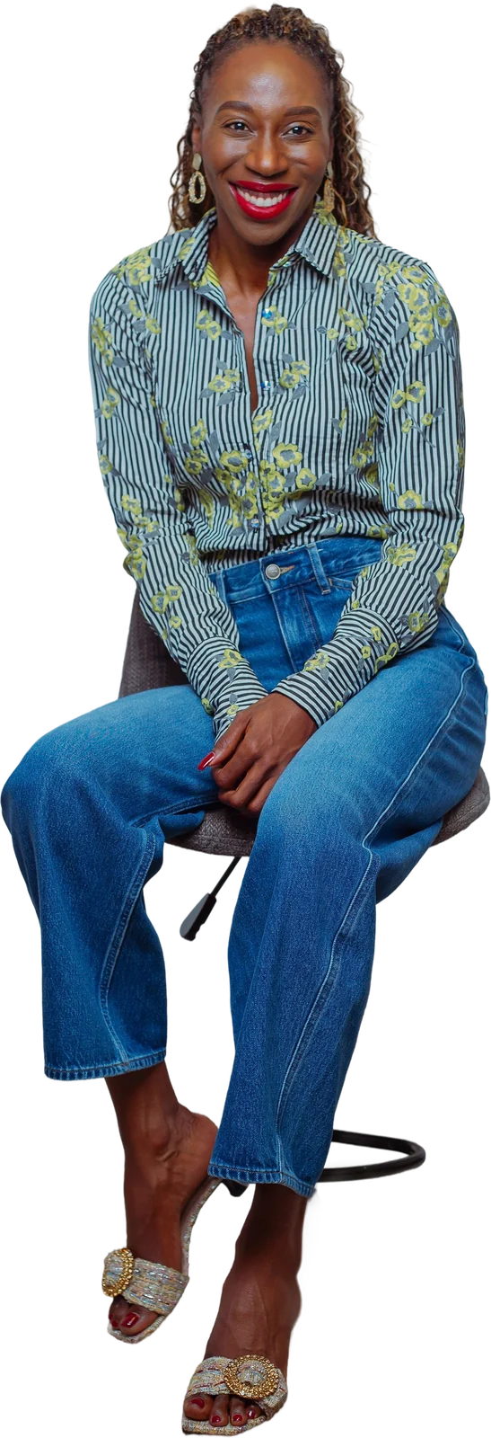 Dorancy Hellman, seated